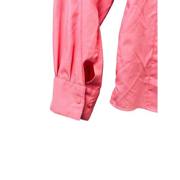 Columbia PFG Women's Long Sleeve Button-Up Fishing Shirt Coral.Size Medium - Picture 6 of 9